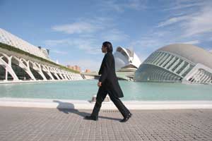 Video still from "Enemy of the Good." 2007, Janet Biggs. Calatrava, Valencia